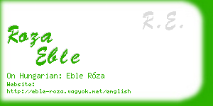 roza eble business card
