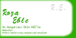roza eble business card